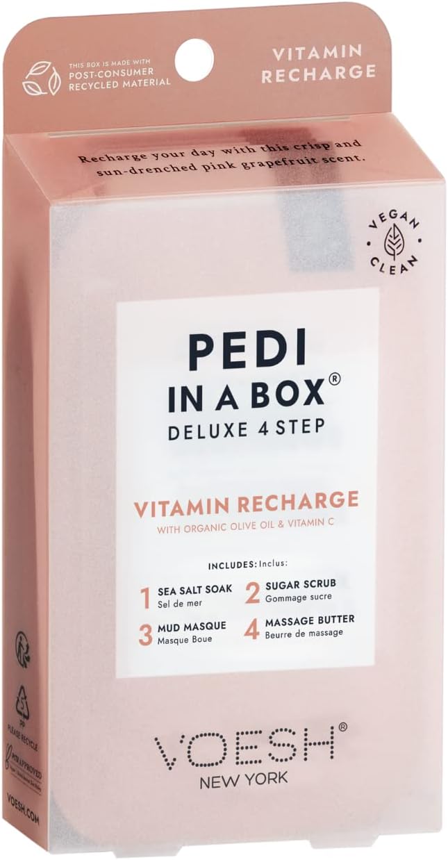 Voesh Pedi In A Box (4 in 1) Vitamin Recharge by Voesh