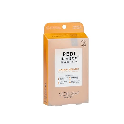Voesh Pedicure in a Box Deluxe 4 Step - Mango Delight.