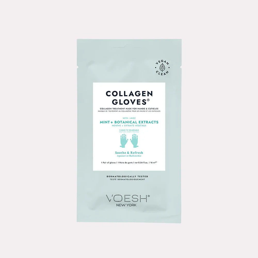 VOESH Collagen Gloves Mint + Botanical Extracts