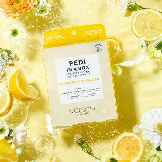 VOESH Pedi In A Box O2 Fizz 5 Step Sparkling Limoncello