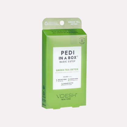 VOESH Pedi In A Box Basic 3 Step Green Tea Detox
