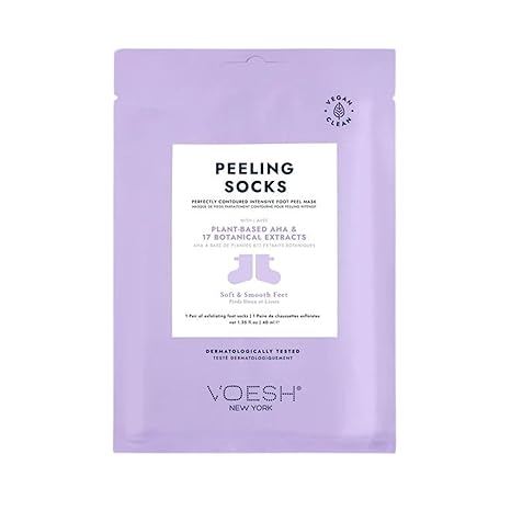 VOESH Collagen Spa Socks – 5 Pack for Dry & Cracked Feet