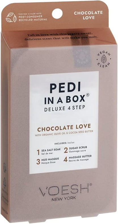 VOESH Pedi In A Box Deluxe 4 Step, Chocolate Love