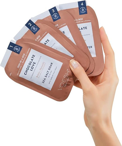 VOESH Pedi In A Box Deluxe 4 Step, Chocolate Love