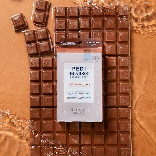 VOESH Pedi In A Box Deluxe 4 Step, Chocolate Love