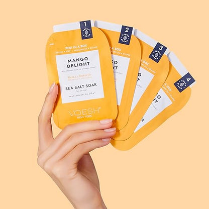 Voesh Pedicure in a Box Deluxe 4 Step - Mango Delight.
