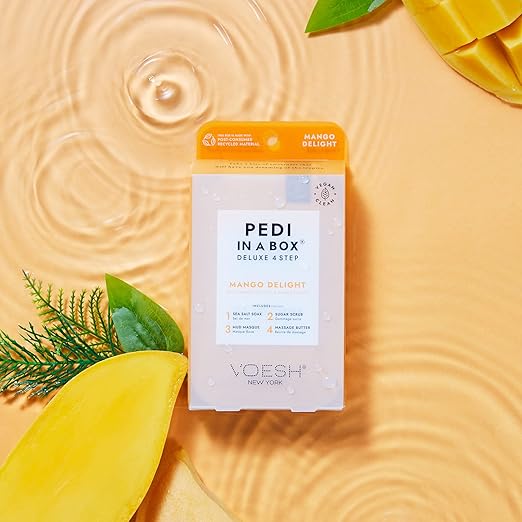 Voesh Pedicure in a Box Deluxe 4 Step - Mango Delight.