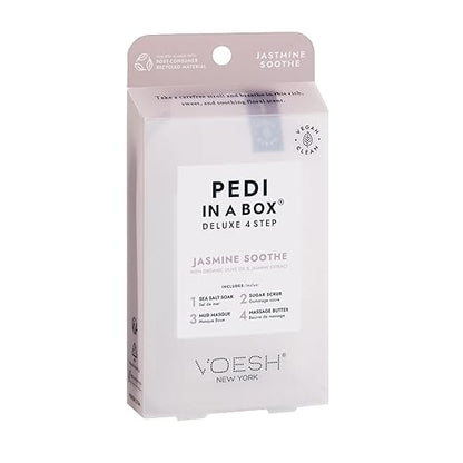 Voesh Pedicure in a Box Deluxe 4 Step - Jasmine Soothe.