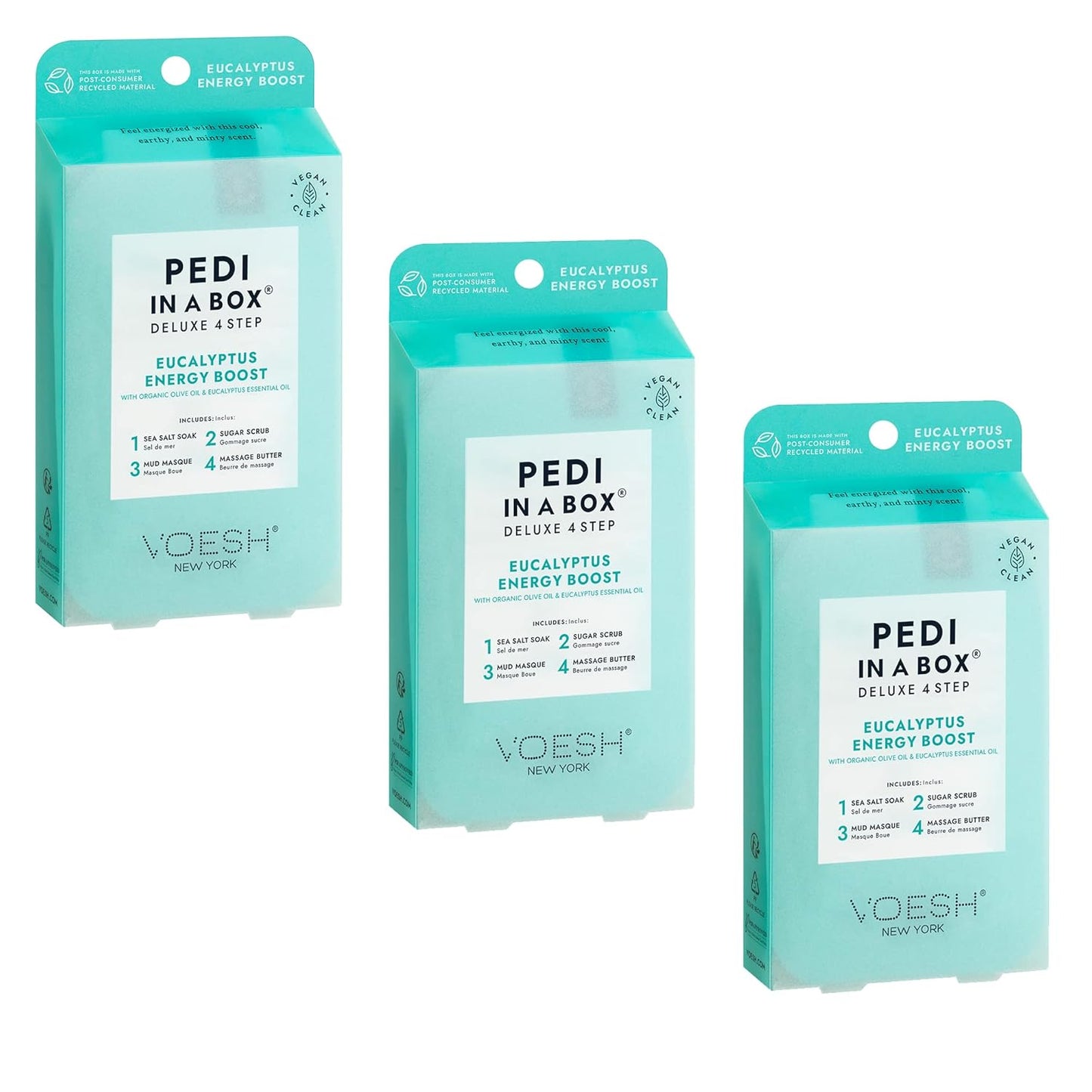 VOESH Pedi in a Box 4-Step – Eucalyptus Energy Boost